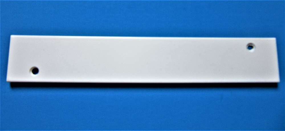 Alu-Endkappe Weiß für Balkonbretter 181,5 x 31mm für Stoßverbindung - Kömabord