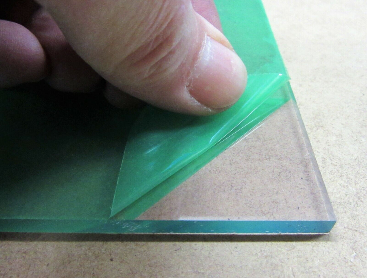 Kunststoffglas Platte 5mm Zuschnitt 295 x 210 mm - UV beschichtet - klar SAN UV
