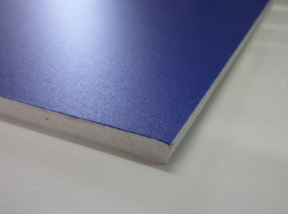 PVC Hartschaumplatte 6mm Zuschnitt Dunkelblau lackiert 1010 x 250mm Kunststoffplatte