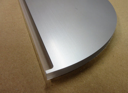 Acryl XT Blende 8mm 701 x 121mm Kunststoff-Licht-Blende Silber, Panel, Leiste, Acrylglas