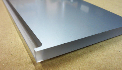 Acryl XT Blende 8mm 810 x 135mm Kunststoff-Licht-Blende Silber, Panel, Leiste, Acrylglas