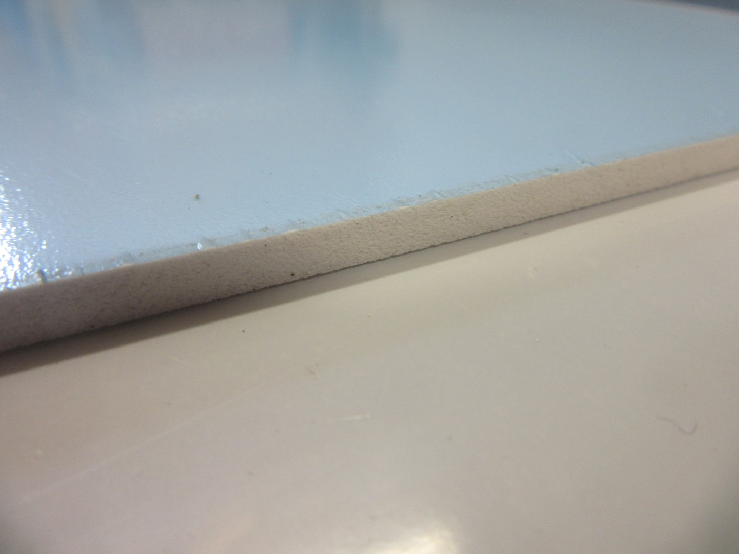 PVC Hartschaumplatte 5mm Zuschnitt weiß 485 x 230mm Excel Plastics Kunststoff Platte