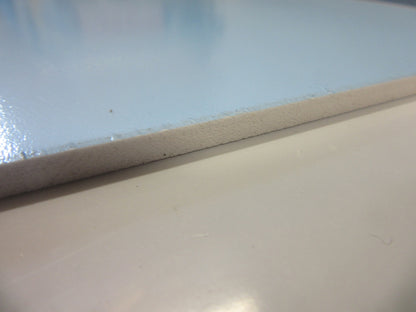 PVC Hartschaumplatte 5mm Zuschnitt weiß 485 x 230mm Excel Plastics Kunststoff Platte