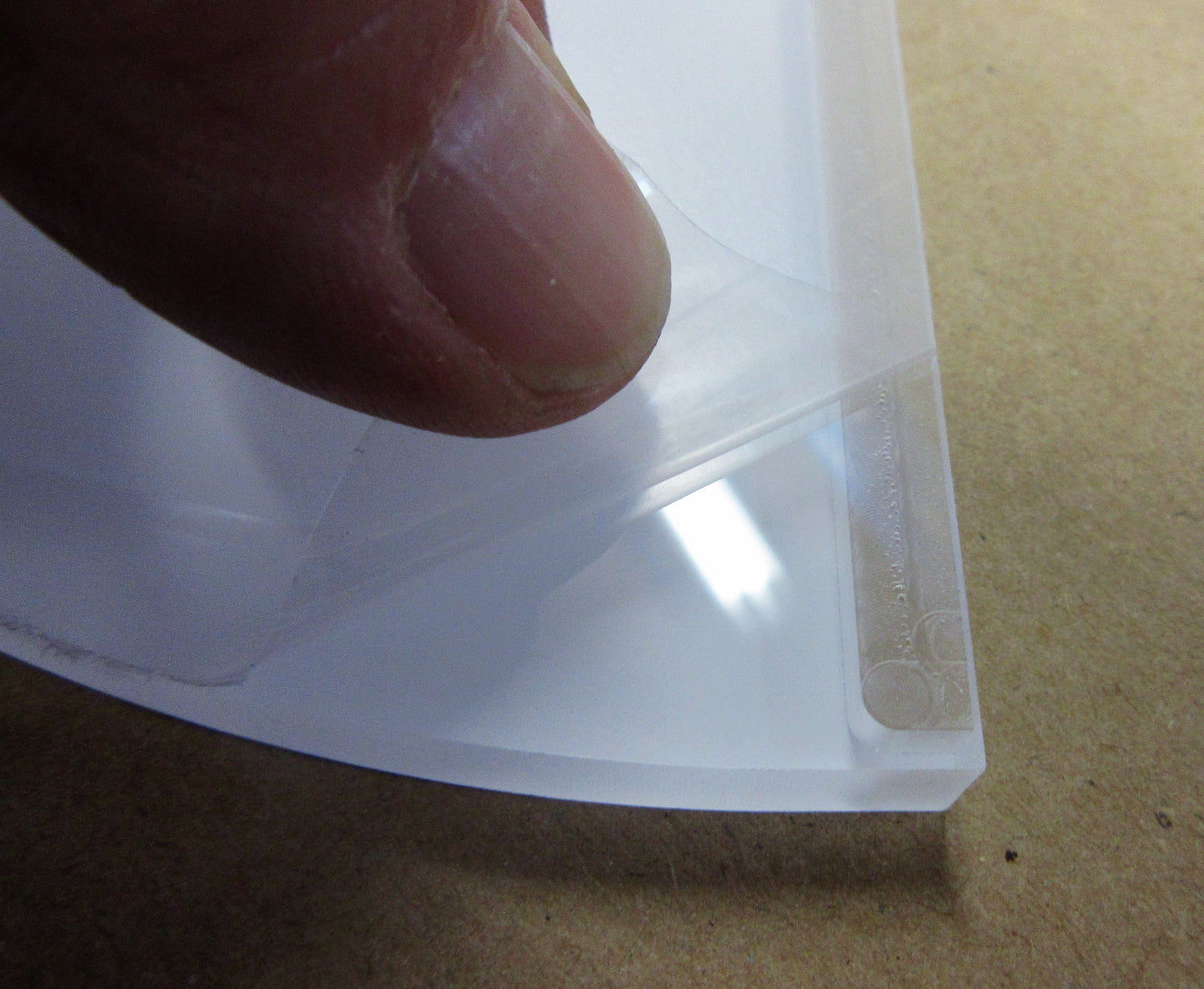 Acryl XT Blende 8mm 810 x 135mm Kunststoff-Licht-Blende Silber, Panel, Leiste, Acrylglas