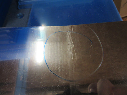 Alu-Verbundplatte 3 mm Spiegel Innen und Außeneinsatz Zuschnitt 470 x 250mm