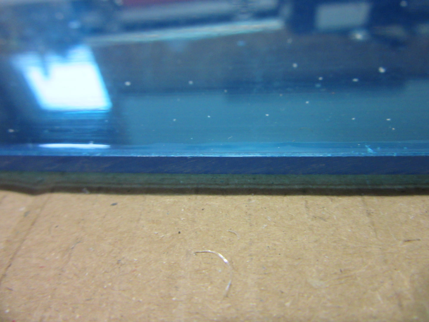 Verspiegeltes Acrylglas 3mm Zuschnitt 1050 x 129mm Kunststoffglas Acrylglas