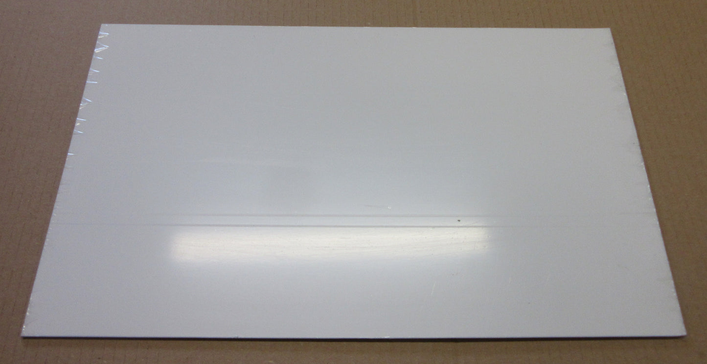 Alu-Verbundplatte 2mm weiß Zuschnitt 389 x 288mm, Deckschicht 0,25 mm DIBOND®