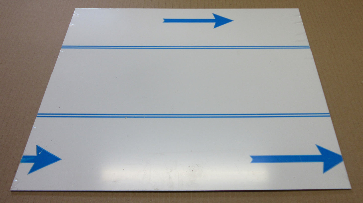 Alu-Verbundplatte 2 mm weiß Zuschnitt 391/384 x 338mm, Deckschicht 0,25 mm DIBOND®