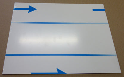 Alu-Verbundplatte 2 mm weiß Zuschnitt 400/383 x 288mm, Deckschicht 0,25 mm DIBOND®