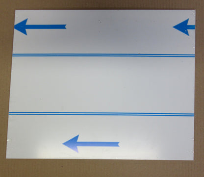 Alu-Verbundplatte 2 mm weiß Zuschnitt 400/390 x 328mm, Deckschicht 0,25 mm DIBOND®