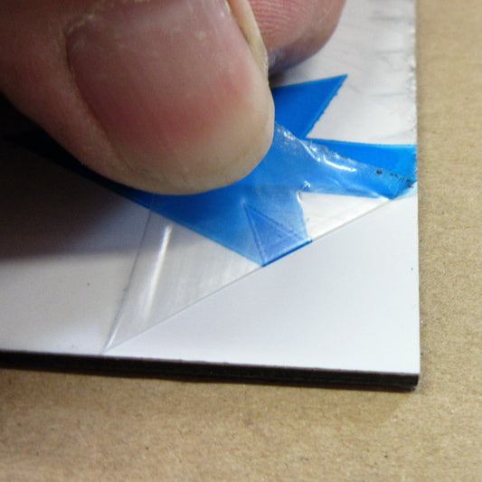 Alu-Verbundplatte 2 mm weiß Zuschnitt 400/398 x 377mm, Deckschicht 0,25 mm DIBOND®