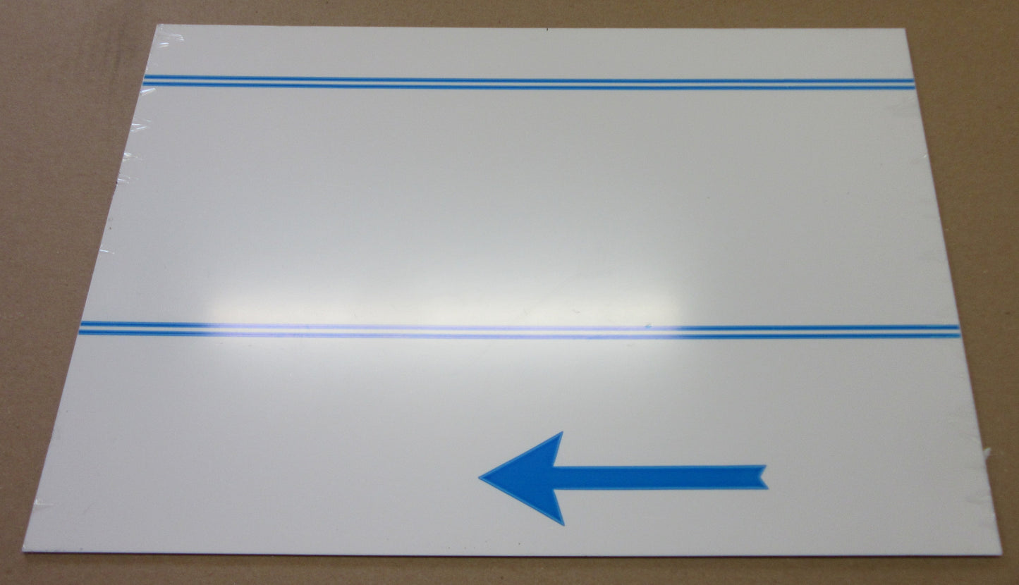 Alu-Verbundplatte 2 mm weiß Zuschnitt 404/384 x 258mm, Deckschicht 0,25 mm DIBOND®