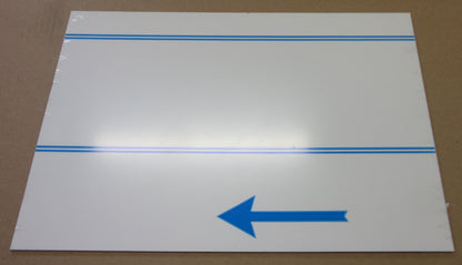 Alu-Verbundplatte 2 mm weiß Zuschnitt 404/384 x 258mm, Deckschicht 0,25 mm DIBOND®