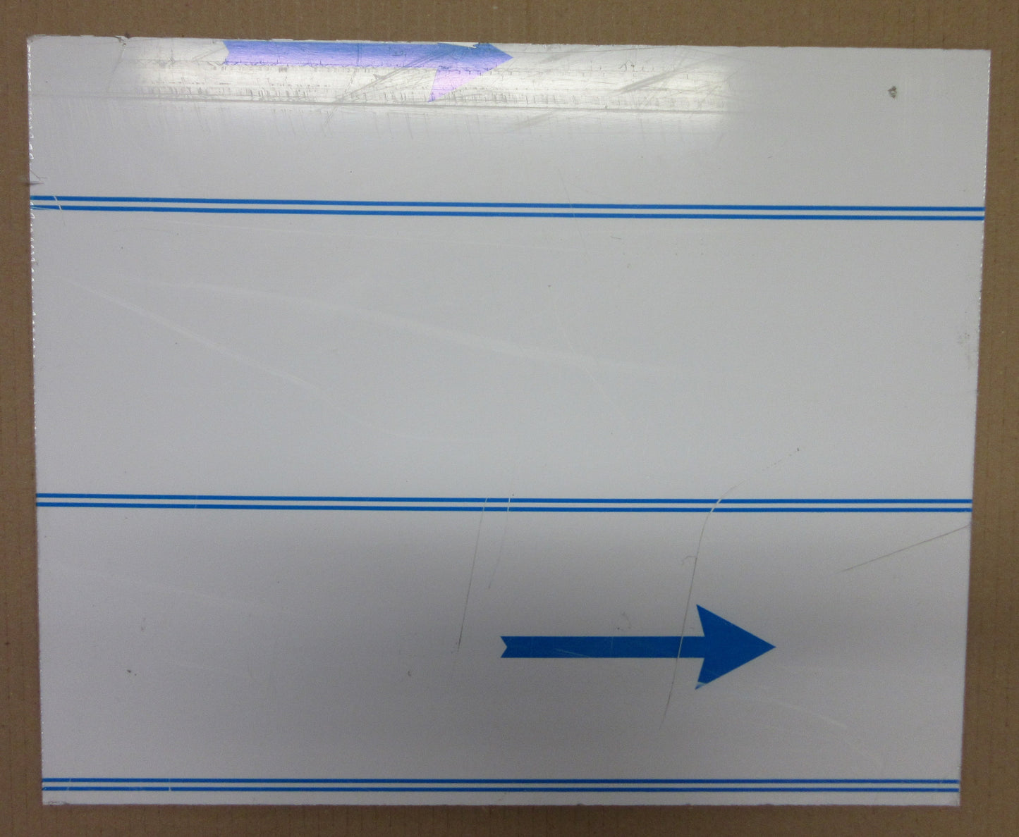 Alu-Verbundplatte 2 mm weiß Zuschnitt 412 x 337mm, Deckschicht 0,25 mm DIBOND®