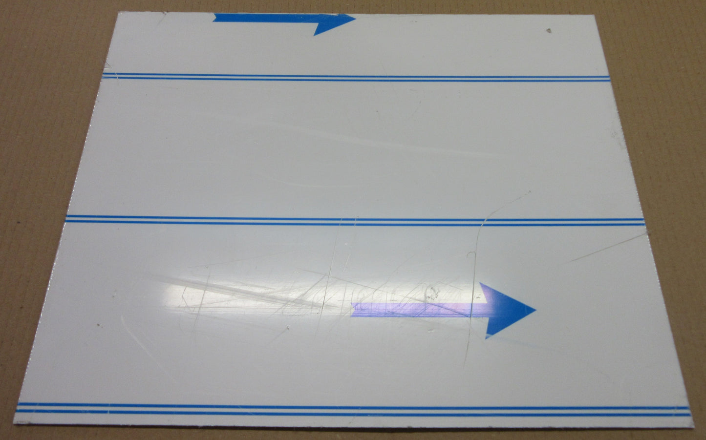 Alu-Verbundplatte 2 mm weiß Zuschnitt 412 x 337mm, Deckschicht 0,25 mm DIBOND®