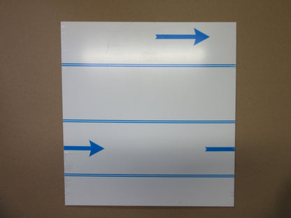 Alu-Verbundplatte 2 mm weiß Zuschnitt 427 x 396/393mm, Deckschicht 0,25 mm DIBOND®