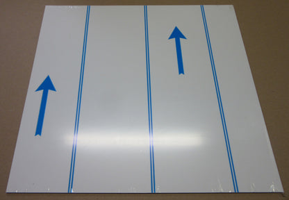 Alu-Verbundplatte 2 mm weiß Zuschnitt 427 x 400/397mm, Deckschicht 0,25 mm DIBOND®