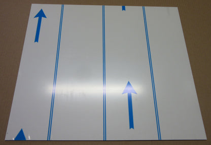 Alu-Verbundplatte 2 mm weiß Zuschnitt 467 x 400mm, Deckschicht 0,25 mm DIBOND®