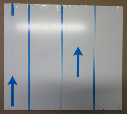 Alu-Verbundplatte 2 mm weiß Zuschnitt 467 x 420/412mm, Deckschicht 0,25 mm DIBOND®