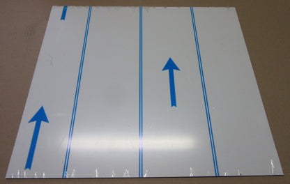 Alu-Verbundplatte 2 mm weiß Zuschnitt 467 x 420/412mm, Deckschicht 0,25 mm DIBOND®