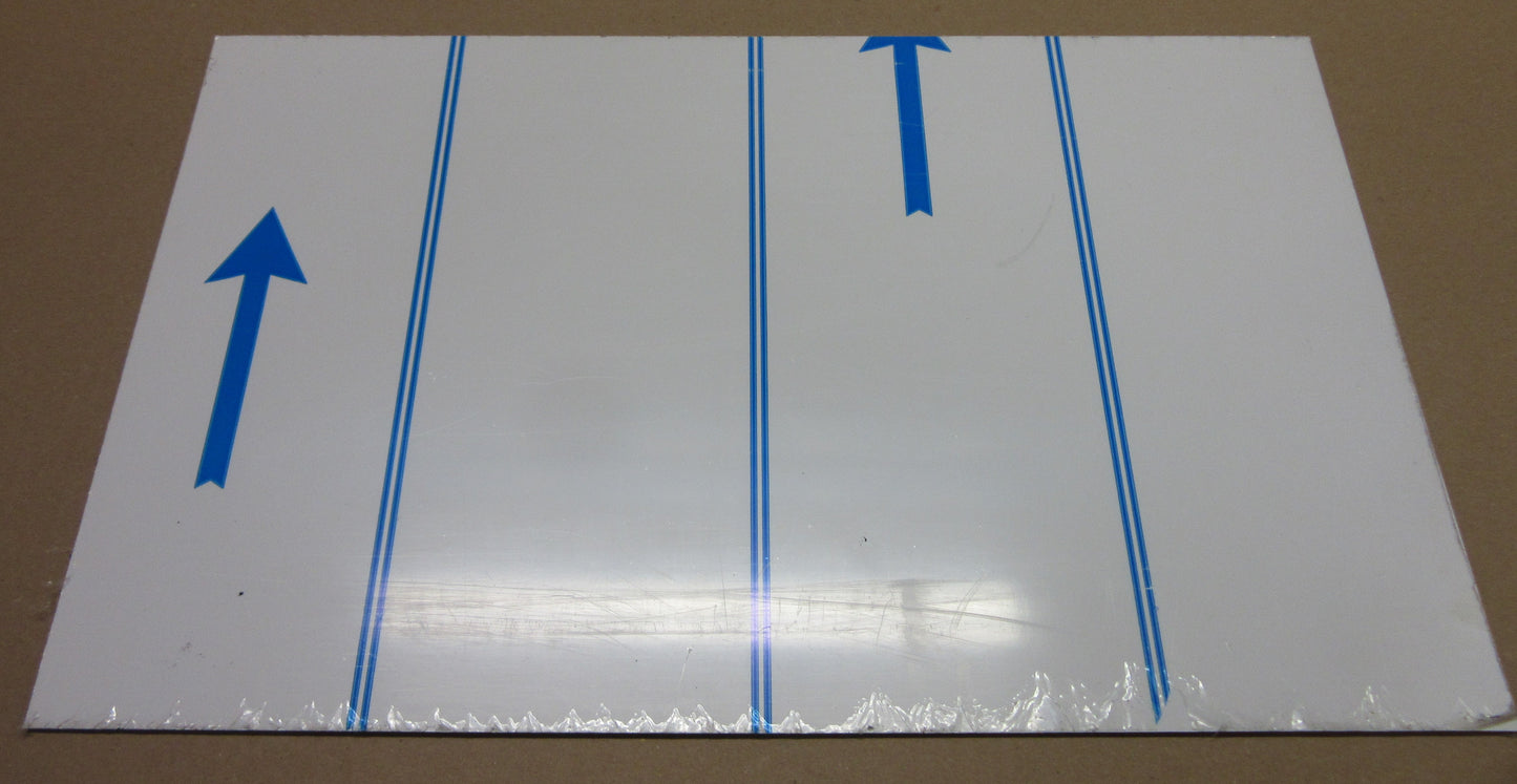 Alu-Verbundplatte 2 mm weiß Zuschnitt 478 x 298mm, Deckschicht 0,25 mm DIBOND®