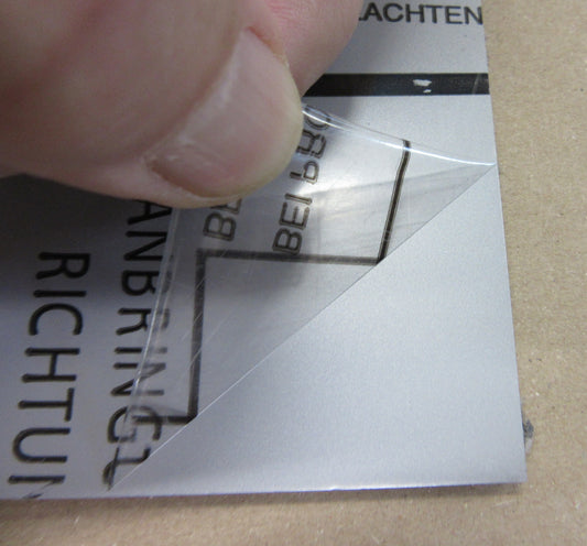 Alu-Verbundplatte 3 mm Zuschnitt 718 x 180mm, Deckschicht 0,3mm in Silber metallic