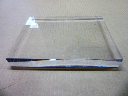 Acryl GS-Platte 24mm 200 x 150mm Deko Schaufenster Ausstellung Acrylglas poliert