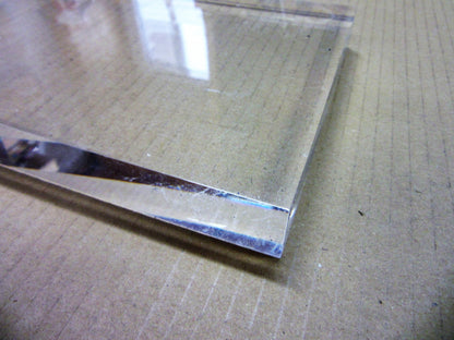 Acryl GS-Platte 24mm 200 x 150mm Deko Schaufenster Ausstellung Acrylglas poliert