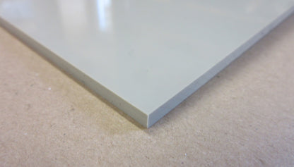 PP-H AlphaPlus® Platte 4mm Grau 740 x 548mm Vollmaterial Kunststoff
