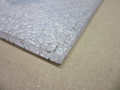 PC UV Platte 6mm Zuschnitt 410 x 295mm Polycarbonat Kunststoffglas strukturiert