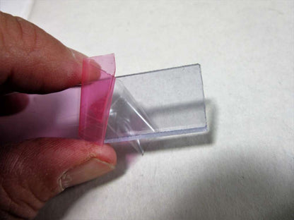 POLYCASA® SAN UVP Streifen 4mm Zuschnitt ca. 990 x 20mm Kunststoffglas UV beschich