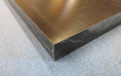 PET Tecapet Platte 20mm 569 x 273mm Schwarz Vollmaterial Technischer Kunststoff