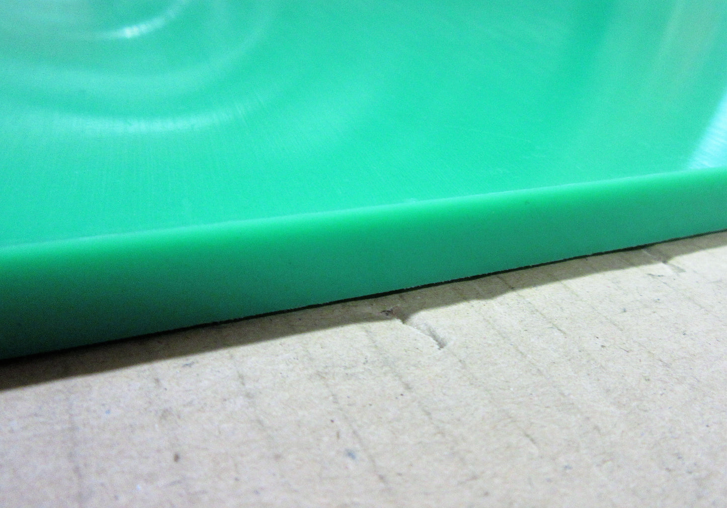PE HD-1000 UHMW Platte 12mm Grün 625 x 500mm Vollmaterial Techn. Kunststoff