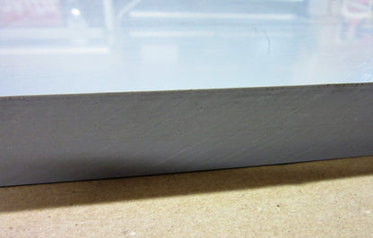 PVC-U CAW Platte 20mm Hellgrau Zuschnitt 953 x 480mm Technischer Kunststoff
