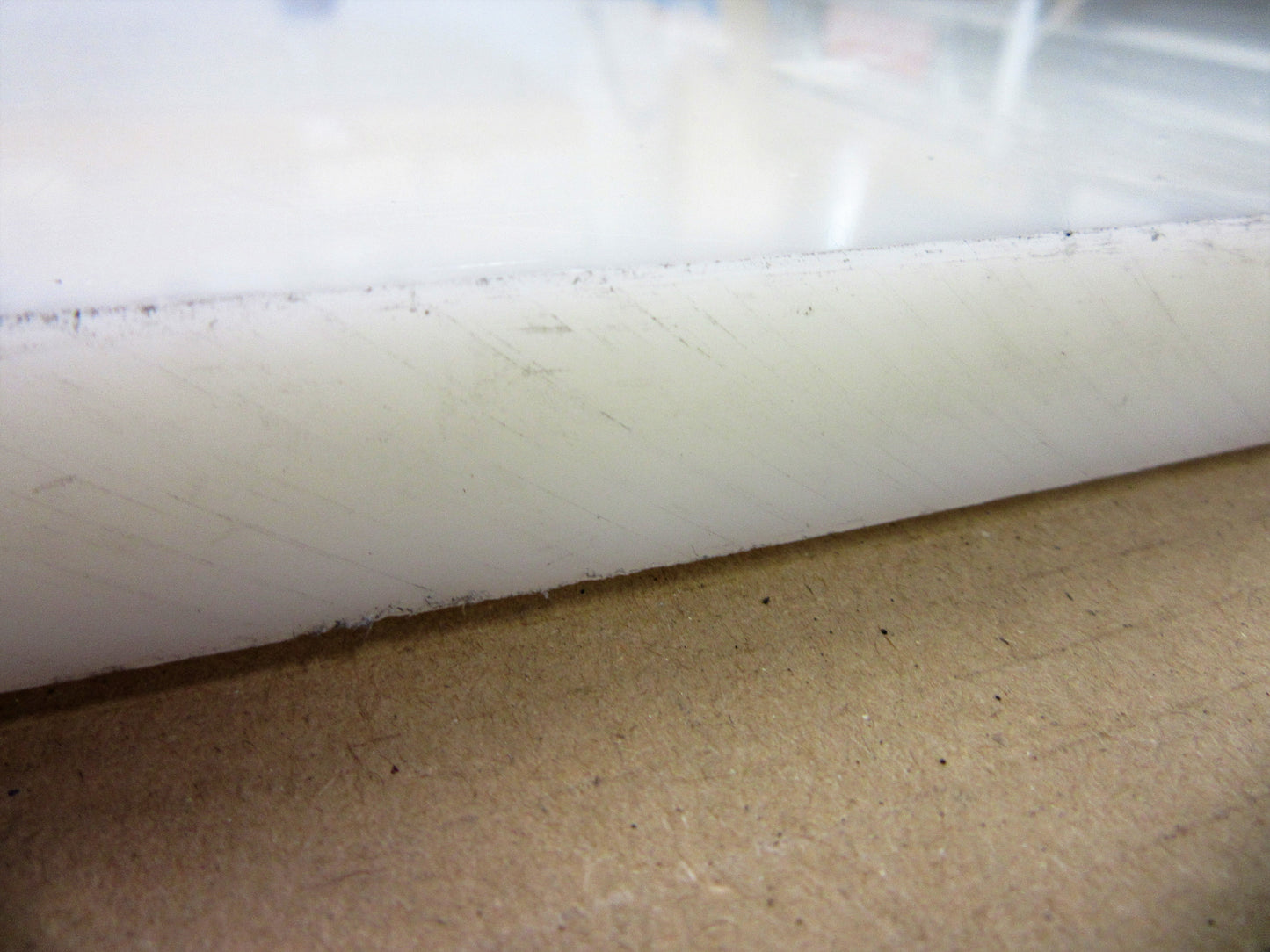PE 100 Platte 20mm Natur 976 x 489mm Vollmaterial Technischer Kunststoff