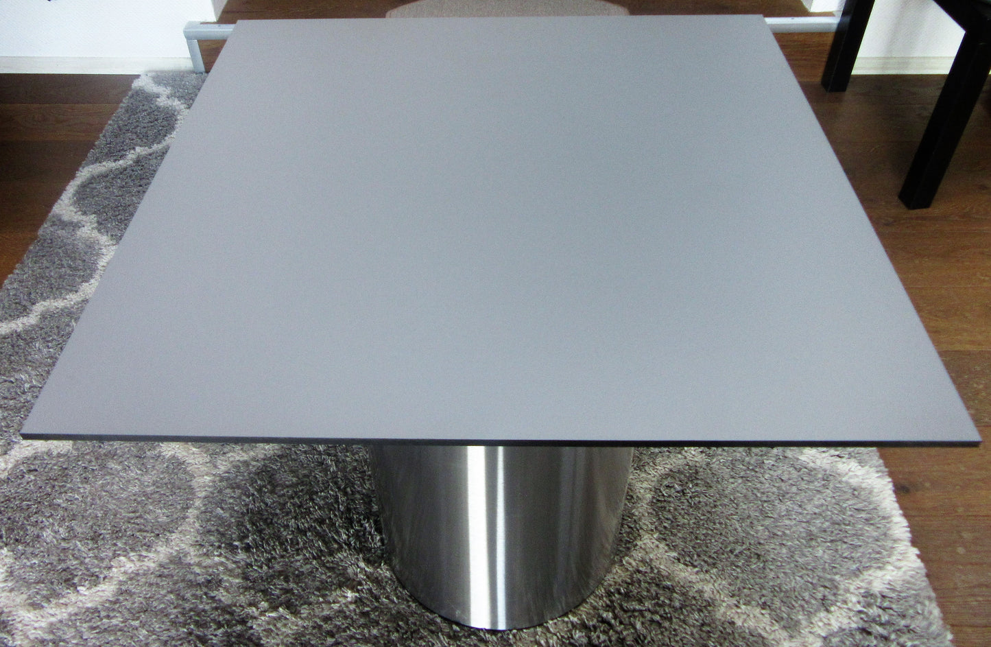 HPL Platte Tischplatte 8mm Mid Grey beidseitig 750 x 600mm TRESPA® Meteon®