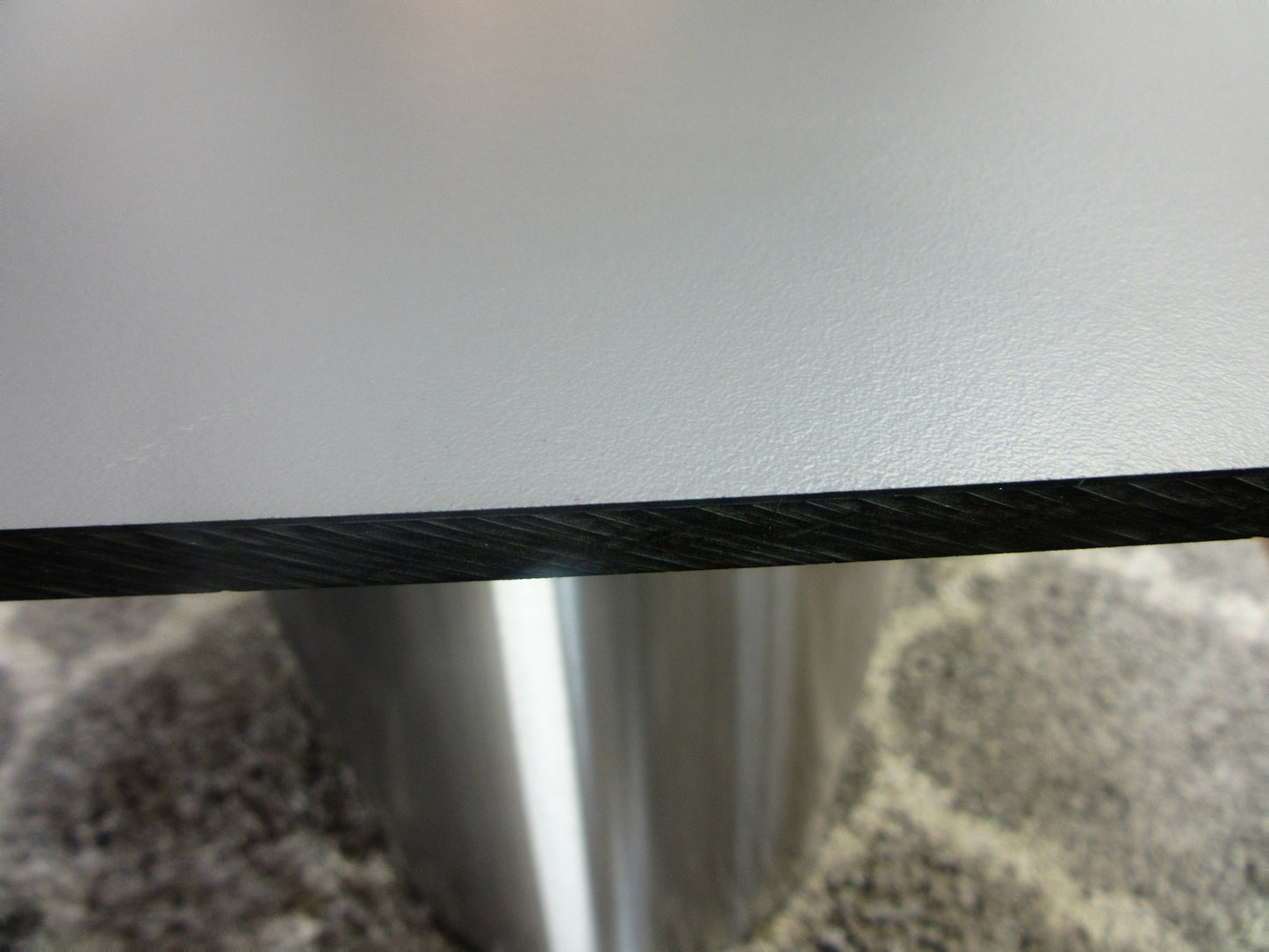 HPL Platte Tischplatte 8mm Mid Grey beidseitig 750 x 600mm TRESPA® Meteon®