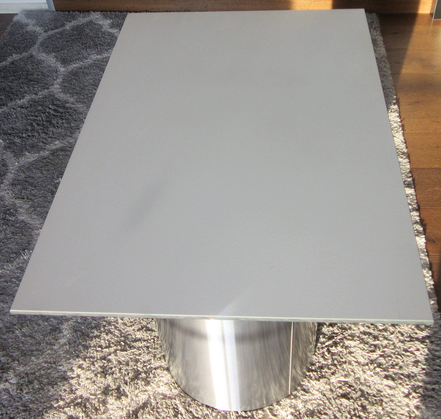 HPL Platte Tischplatte 8mm Mid Grey beidseitig 780 x 512mm TRESPA® Meteon®
