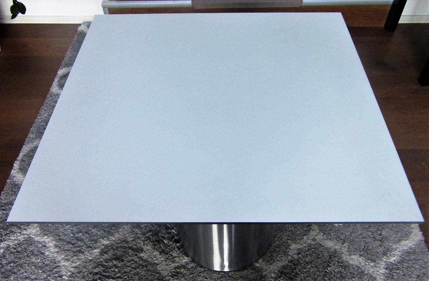 HPL Platte Tischplatte 8mm Pastel Grey beidseitig 780 x 744mm TRESPA® Meteon®