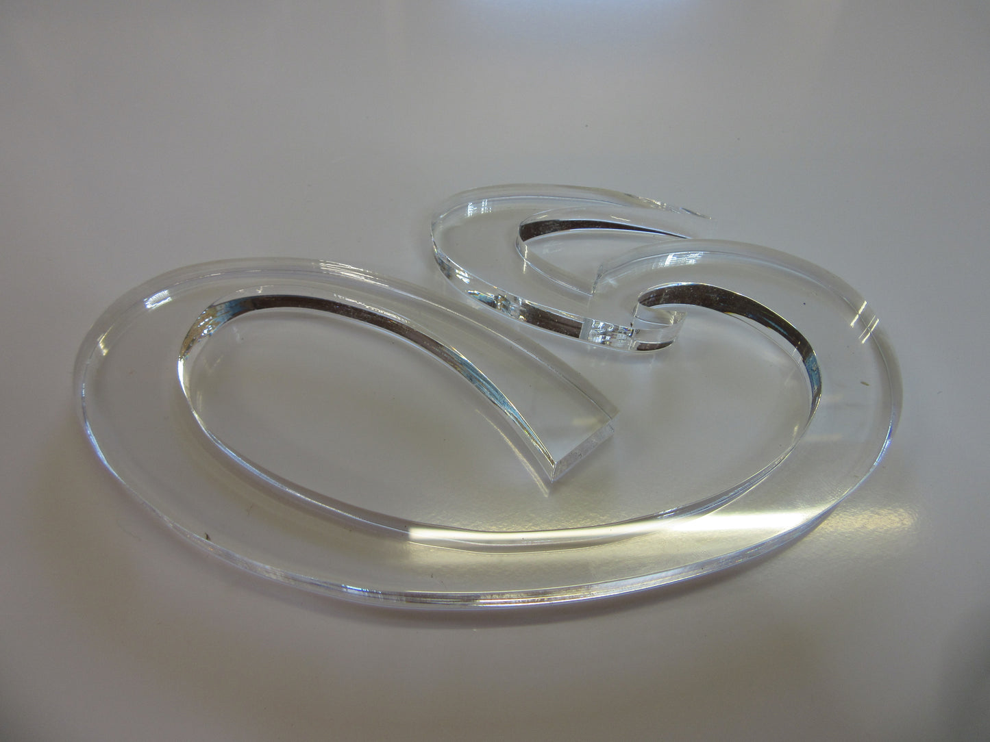 Acryl Emblem Zuschnitt 8mm 163 x 97mm Kunststoffglas Acrylglas klar - Kanten poliert
