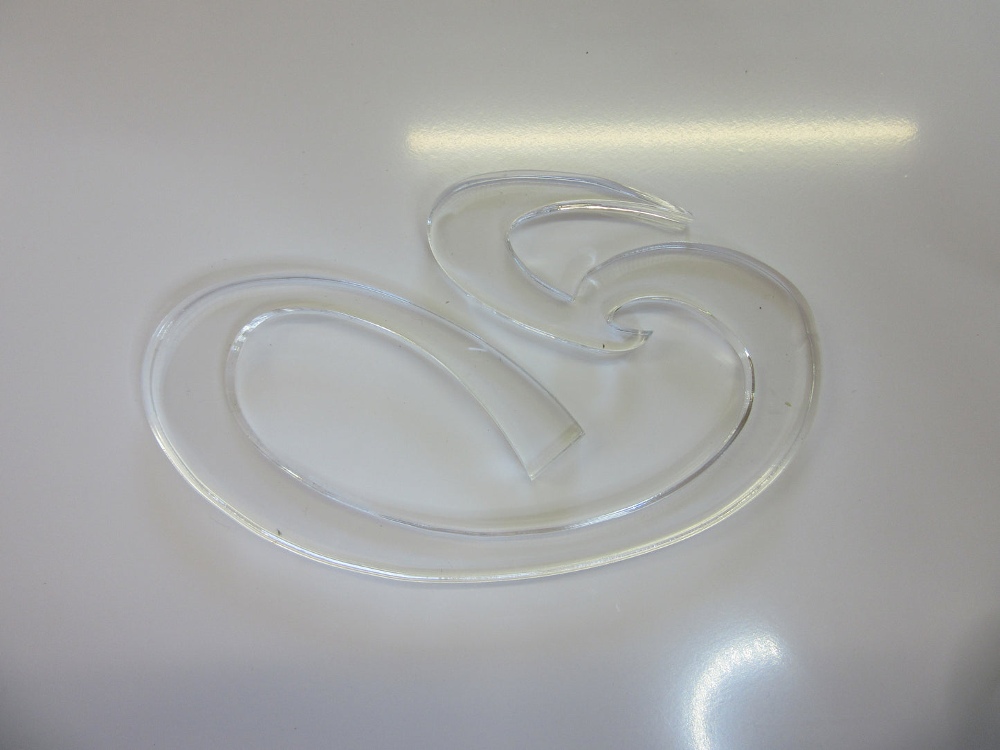Acryl Emblem Zuschnitt 8mm 163 x 97mm Kunststoffglas Acrylglas klar - Kanten poliert
