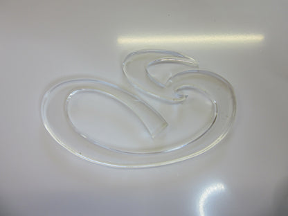 Acryl Emblem Zuschnitt 8mm 163 x 97mm Kunststoffglas Acrylglas klar - Kanten poliert