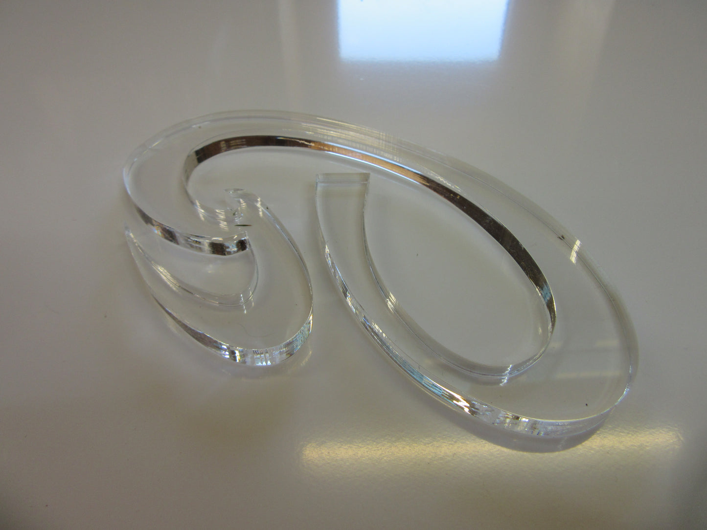 Acryl Emblem Zuschnitt 8mm 163 x 97mm Kunststoffglas Acrylglas klar - Kanten poliert