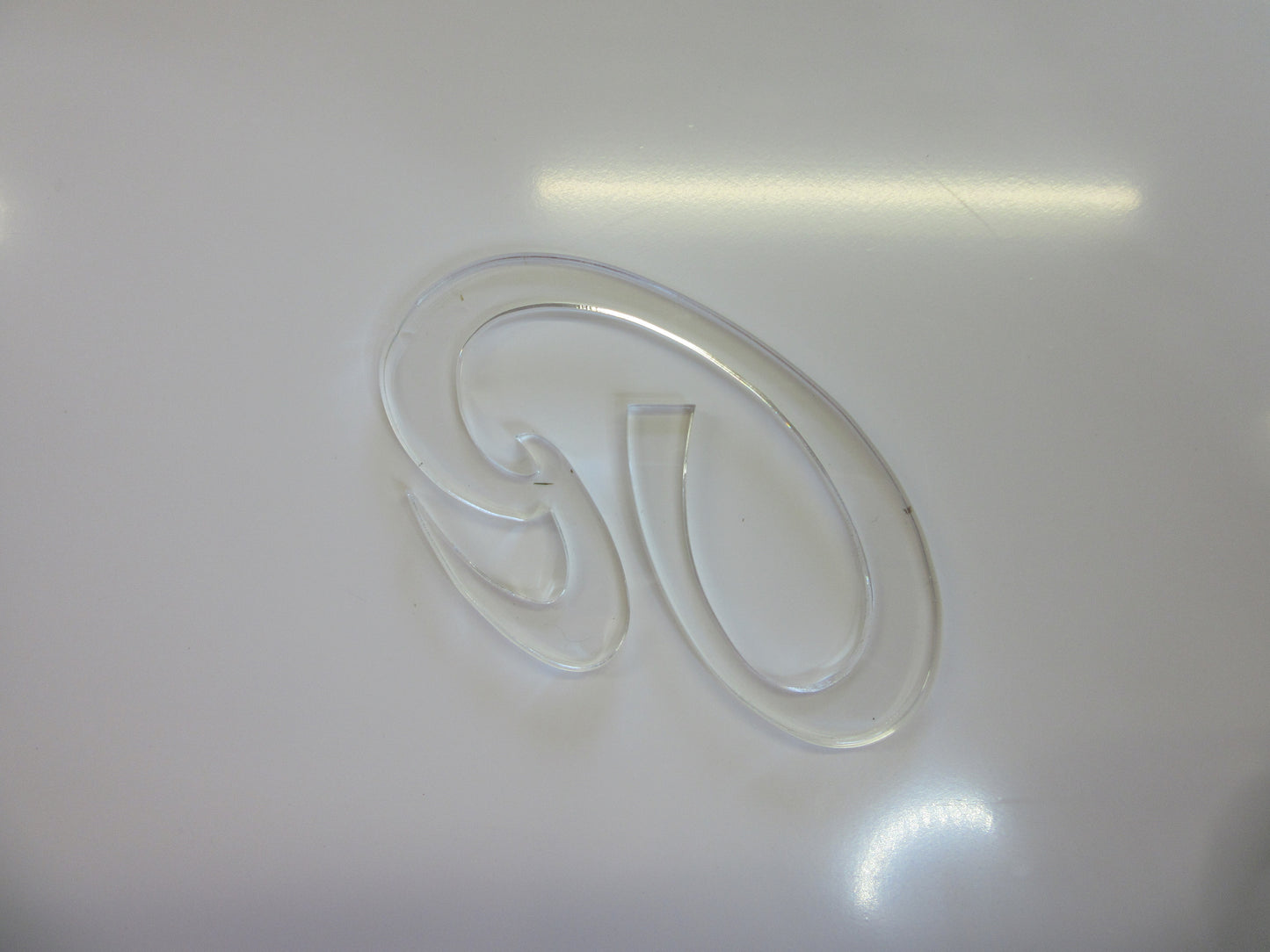 Acryl Emblem Zuschnitt 8mm 163 x 97mm Kunststoffglas Acrylglas klar - Kanten poliert