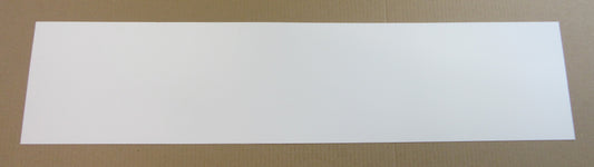 Polystyrol-Platte 0,5mm 840 x 190mm Weiß matt - PS Platte
