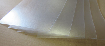 5 x PET-A Lumex® Folie Platte 0,3 mm 700 x 138mm farblos AR Transparent Antireflex