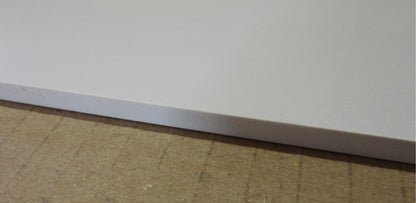 PVC-Hartplatte 4mm Weiß Zuschnitt 744 x 55mm Technischer Kunststoff