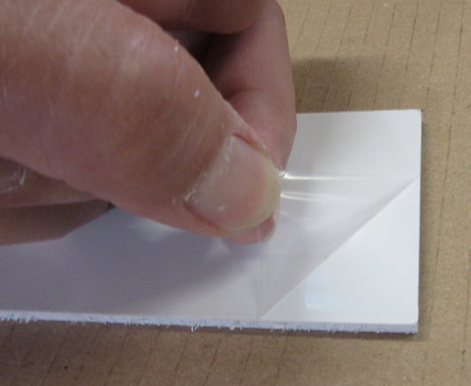PVC-Hartplatte 4mm Weiß Zuschnitt 744 x 55mm Technischer Kunststoff