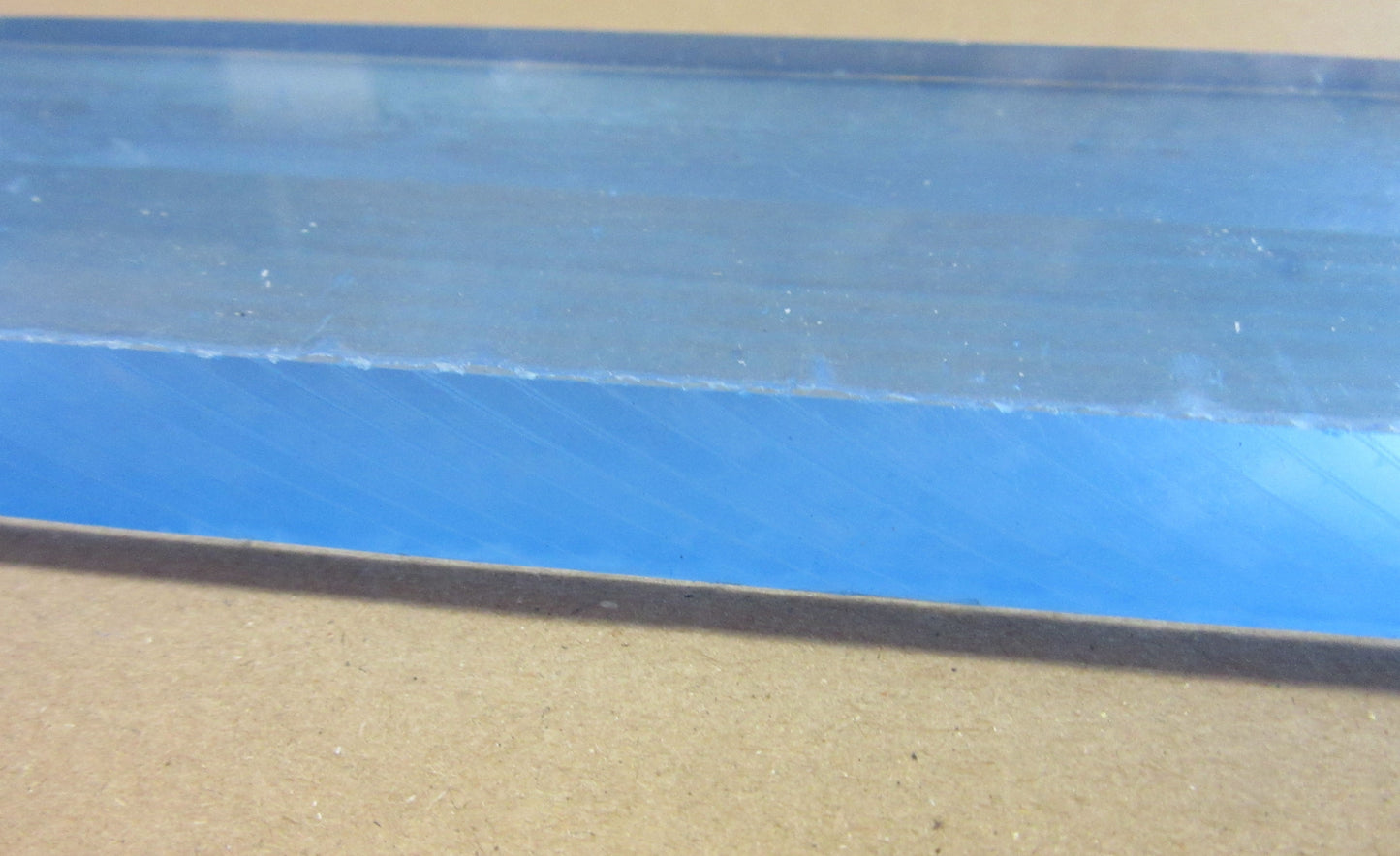 Acryl XT Platte 15mm Zuschnitt 665 x 70mm - Kunststoffglas - Acrylglas - klar