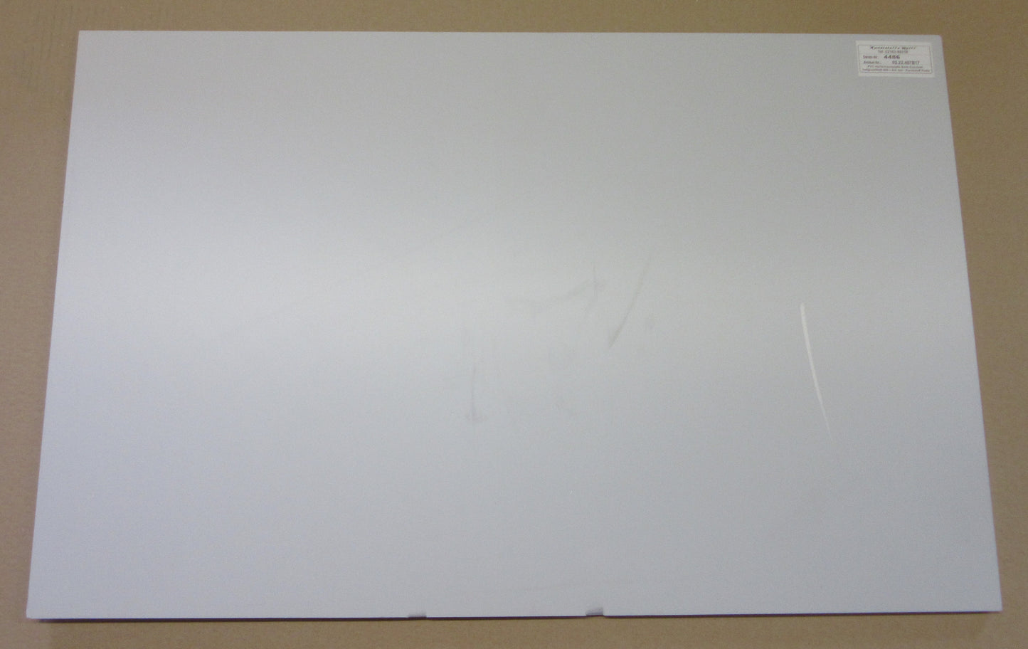 PVC Hartschaumplatte 6mm Zuschnitt hellgrau/Weiß 689 x 444mm Kunststoff Platte
